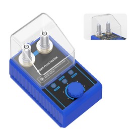 PLAYOCCAR 110V Spark Plug Tester - Dual-Hole Car Ignition Plug Detector for 12mm Spark Plugs, Adjustable Frequency 0~6000RPM with Protective Cover for 12V Vehicles