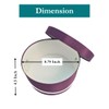 Sarah's Hat Boxes Classic Amethyst Hat Box – 8.75" x