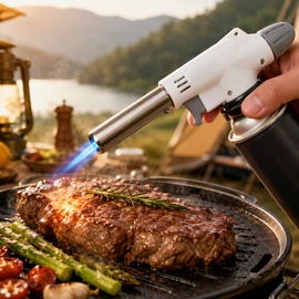 Butane Torch Burner for Cooking & BBQ – Adjustable Flame Lighter for Camping, Baking & Outdoor Use