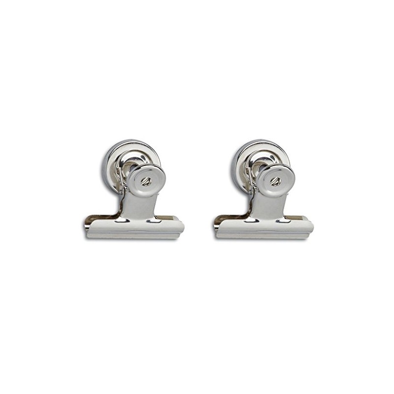 MAUL 2184096 Metal Büroklammer – Clips (Nickel, 2 Stück (S))