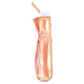 Wpc. Folding Umbrella, Glow Pearl Umbrella, Mini, Orange, Women's, 19.7 inches (50 cm), Pastel, Glitter, Photogenic, Eye-catching, Fancy, Girly, Stylish, Cute, Female, UPEM-924-002