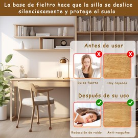 PEOWND Tapas Protectoras para Patas de Sillas,Tapones de Silicona Sillas 32 pcs,Protectores de Patas de Sillas,Antideslizante Evitar Arañazos en el SueloReduce el Ruido,para Sillas, Mesas, Sofá Marrón