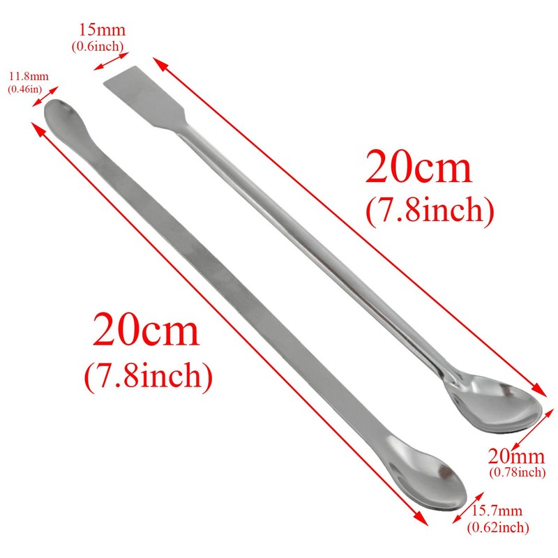 yukata Silver Stainless Steel 30cm Measuring Spoons 20cm Micro Spoon