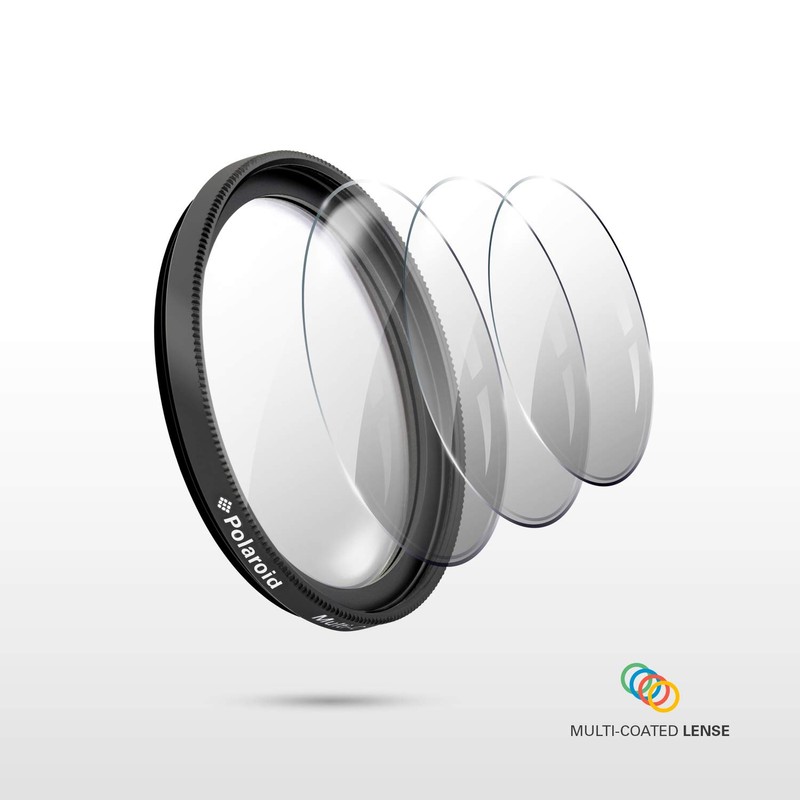 Polaroid Optics 3 Piece Filter Kit Set [UV,CPL,FLD] , 72