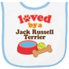 inktastic Jack Russell Terrier Gift Baby Terry Cloth Bib White