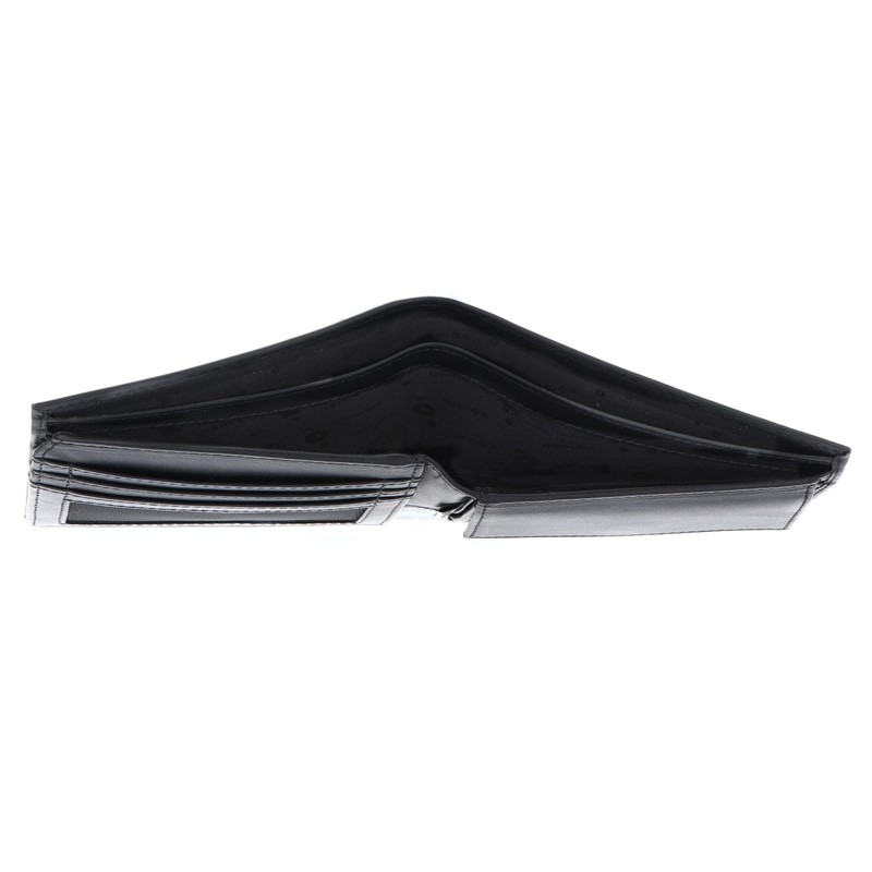 Oxmox Leather Wallet RFID Protect, Lizard Embossed Black, Classic
