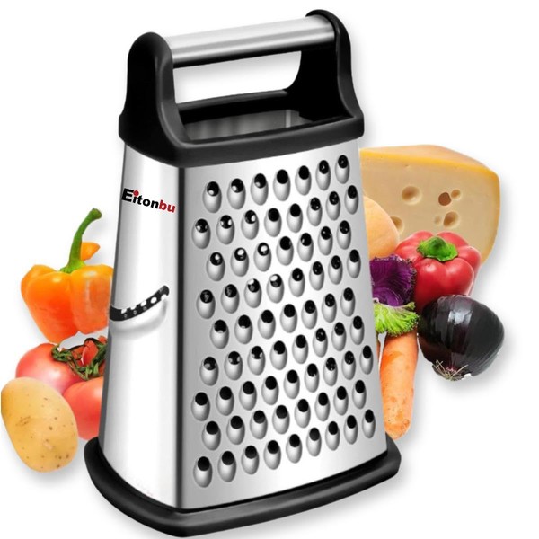 Eitonbu Multifunctional Stainless Steel Grater Slicer with Handle, Large 4