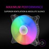 Mars Gaming MFDUO Kit 2 Fans FRGB Rainbow 360° Ultra