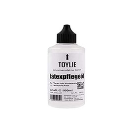 Toylie Latex-Pflegeöl 100ml for Latex Clothing, Latex Care, Latex Dressing aid, high Gloss Look, 100% Silicon Oil Without Additional Ingredients