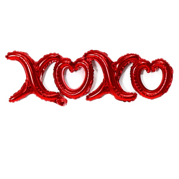 AVMBC XOXO Balloons Valentines Day Letters Mylar Foil Balloons Wedding