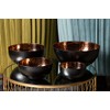 Premier Housewares Mixology Hammered Bowl Ornament, Stainless Steel, Copper/Black -