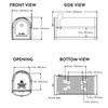 Architectural Mailboxes Bellevue Galvanized Steel Post Mount Mailbox, Compatibility Code
