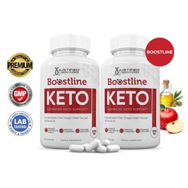 Justified Laboratories Boostline Keto ACV Pills 1275 MG Stronger Than Gummies Keto Support 2 Bottles