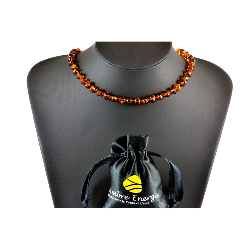 100% Baltic Amber Necklace, Best Quality (Cognac), amber, Amber