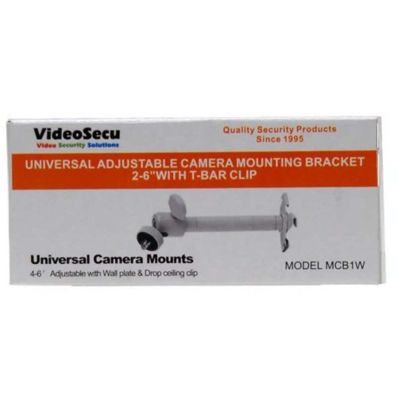 VideoSecu 2 Pack 2-6 inch Adjustable Security Camera Metal Brackets