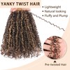 COOKOO Pre Looped Yanky Twist Crochet Hair 10 Inch 8