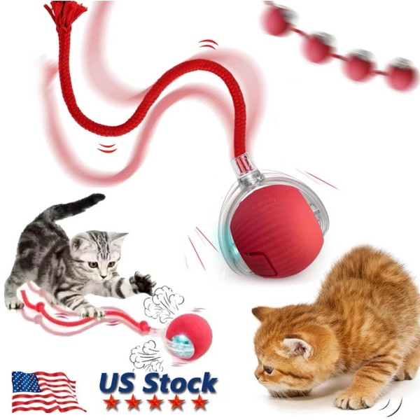 Unbranded Automatic Rolling Ball Smart Cat Dog Toy Electric Pet