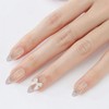 BRDXOOL Women's Nails Bow Nails Almond Nails Bright Colour Nail
