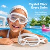 Kids Anti-Fog Swim Goggles with Case – Waterproof Big Frame