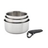 T-fal Ingenio Expertise Stainless Steel Cookware Set 4 Piece, Induction,