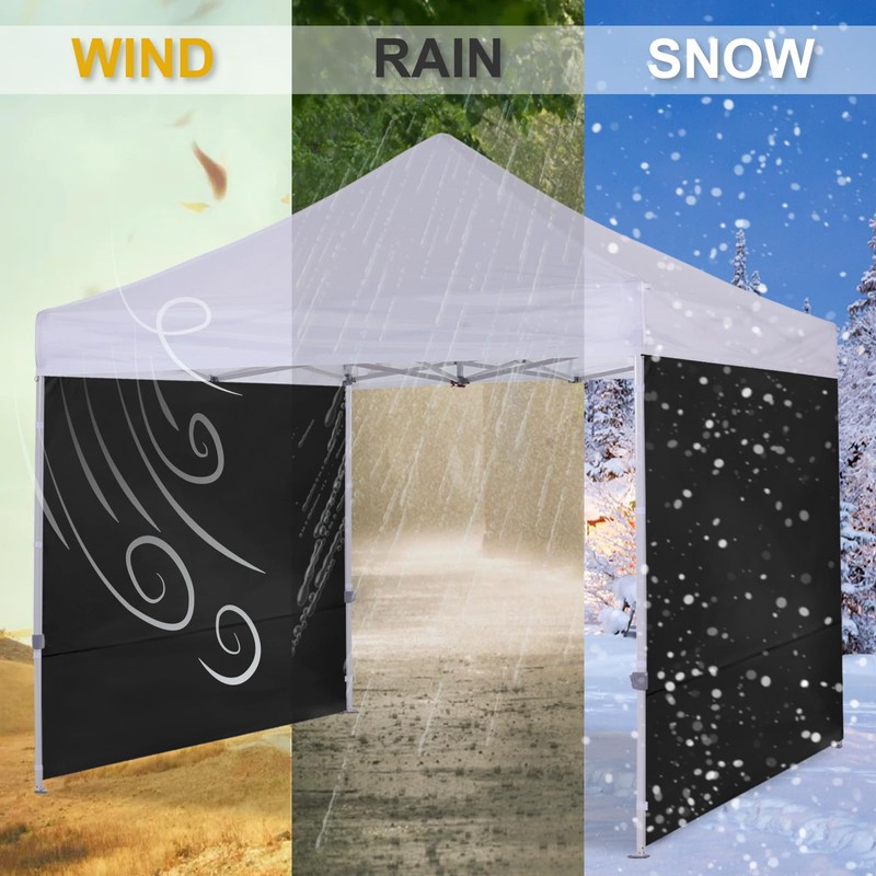 COOSHADE Instant Canopy SunWall 8x8 Canopy SideWall for Pop up