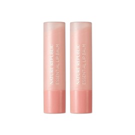 Nature Republic Grapefruit Lip Balm Pink Coral Essential Lip Balm 4.2g 2pcs / 네이처리퍼블릭 자몽 립밤 핑크코랄 에센셜 립밤 4.2g 2개