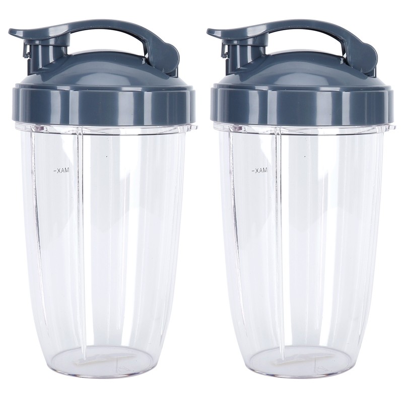 24OZ Transparent Blender Cup Container Lid Set Replacement Fit for