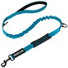IronSeals 5.2-6 Ft Retractable Reflective Dog Leash Strong Bungee Shock