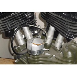 AAOK "Cadmium" VALVE SPRING COVER SET for 1941 - 1973 Harley 45 & Servi-Car Motors