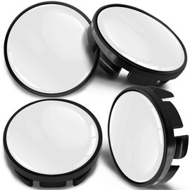 SkinoEu 4 x 65mm Wheel Centre Alloy Hub Center Caps Compatible with VW 3B7 601 171 / 6U7 601 171 Black Hubcaps CV 72