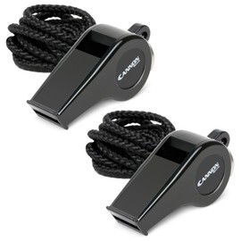 Cannon Sports Hi-Impact Plastic Whistle with Lanyard, Strong, Loud and Clear Sound (2)