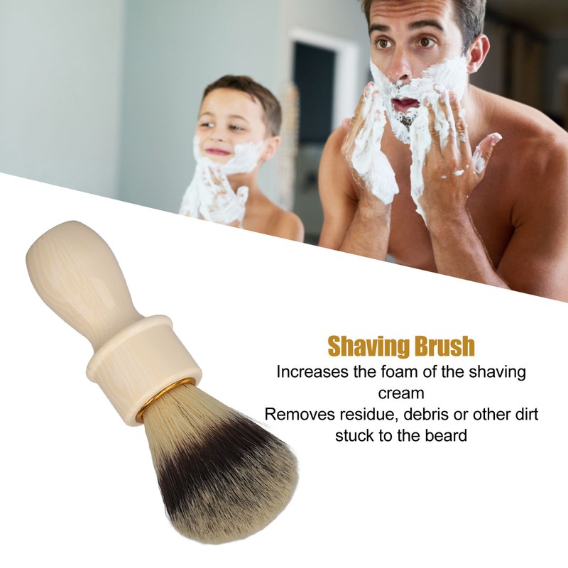 Men Shaving Brush Home Hair Salon Ergonomic Resin Handle Soft