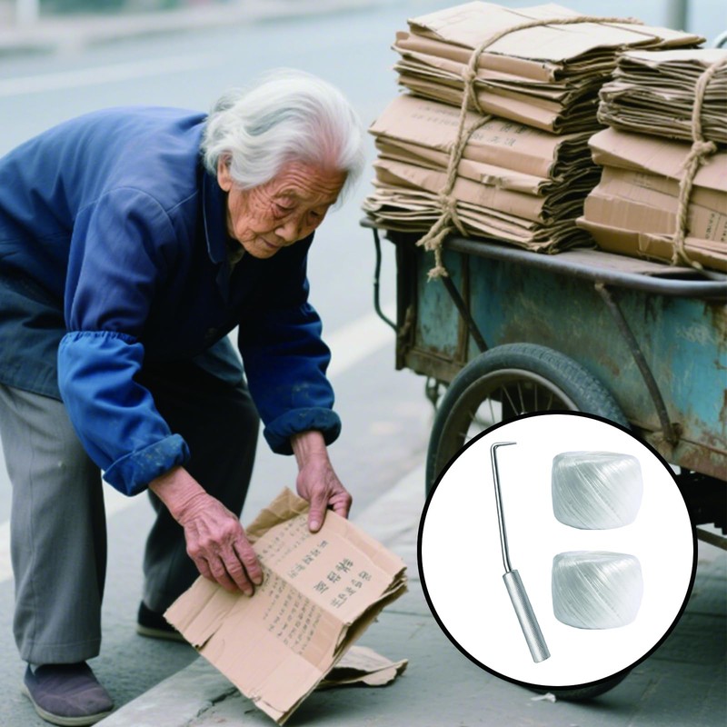 seimeinoki 3-Piece Cardboard Stocker, Magazine Stocker, Newspaper Stocker, Twine Rings,