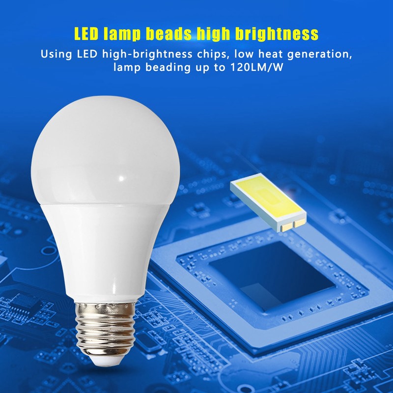 2PCS E27/E26 LED Bulb Dimmable 7W/5000K Light Bulb for Home