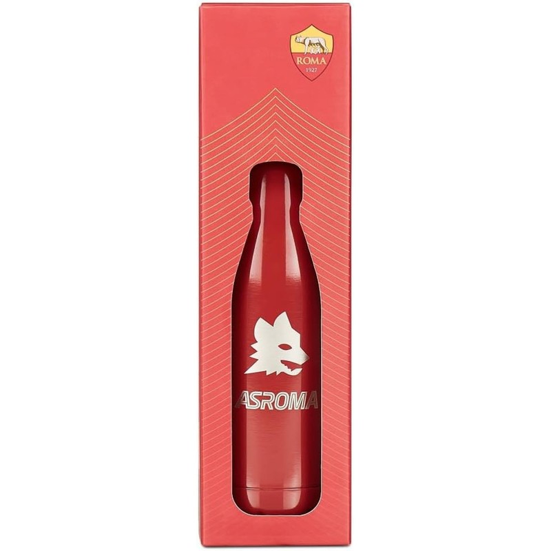 AS Roma Seven School Bottle, Red, Temperature Resistance: Hot 12h/Cold