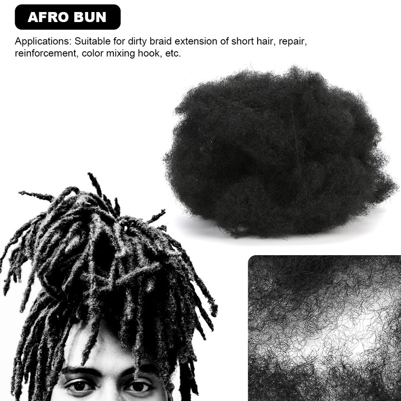 Afro Bun Puff Hair Bun Soft Afro Curly Hair Wigs