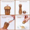 Gulex® Wood Pepper Grinder Pepper Mill,Adjustable Coarseness 8 Inch Wooden