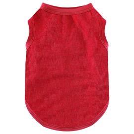 Dog Shirt Vest Clothes for Small Dogs Boy Girl Summer Solid Stretchy Puppy T-Shirts Soft Cool Breathable Lightweight Dog Sweatshirt Pet Cat Outfit