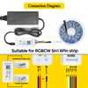 LED Strip Controller 6-Pin RGBCW RGB + CCT Smart Controller,