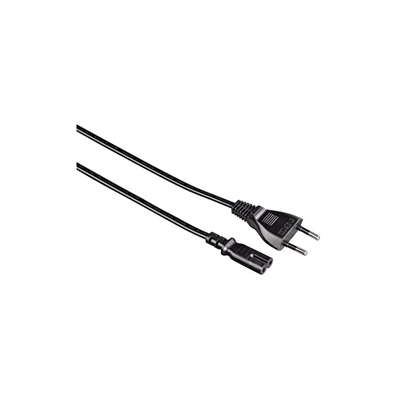 Hama Euro power cable 2-pin 1.4m, straight (Euro plug on