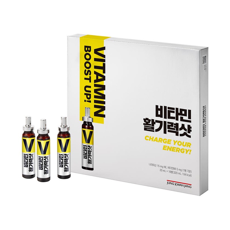 CheongKwanJang 정관장 비타민 활기력 샷 20ml 16병 Korean Ginseng Vitamin