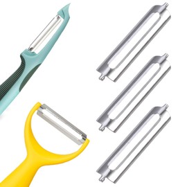 Pack of 3 Peeler Tupper, Replacement Blades Peeler, Turbo Peeler, Replacement Blades for Asparagus Peeler, Replacement Blade, Blade Potato Peeler, for Flat Grinding, Professional Peeler, Turbo Peeler,