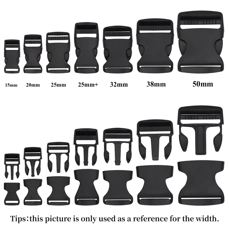 RETON 30 PCS 1 1/2 Inch Side Release Buckles, Heavy