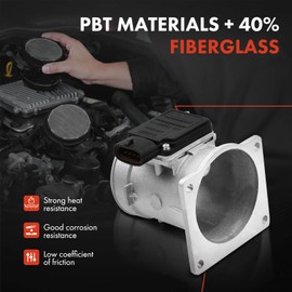 A-Premium Mass Air Flow Sensor Meter [4-Pins] Compatible with Ford F-150 1994-1996, F-250 1994-1995, Bronco 1994-6,8Cyl 4.9 5.0 5.8L - Replace# F4UZ12B579A