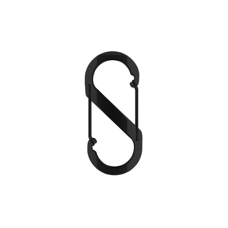 Aluminium S-Shaped Carabiner Hooks, 88mm x 40mm, Lightweight for Camping