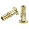 uxcell 1/4-20 Multi-Grip Rivet Nuts, 5pcs Pre-Bulbed Shank Flat Head