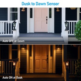 LEONLITE 17 Inch Dusk to Dawn Outdoor Post Light, Post Lantern with Pier Mount Base, Aluminum Vintage Pole Lantern, Water Ripple Glass Exterior Lamp Post Light Fixture, UL Listed, E26 Base, Black