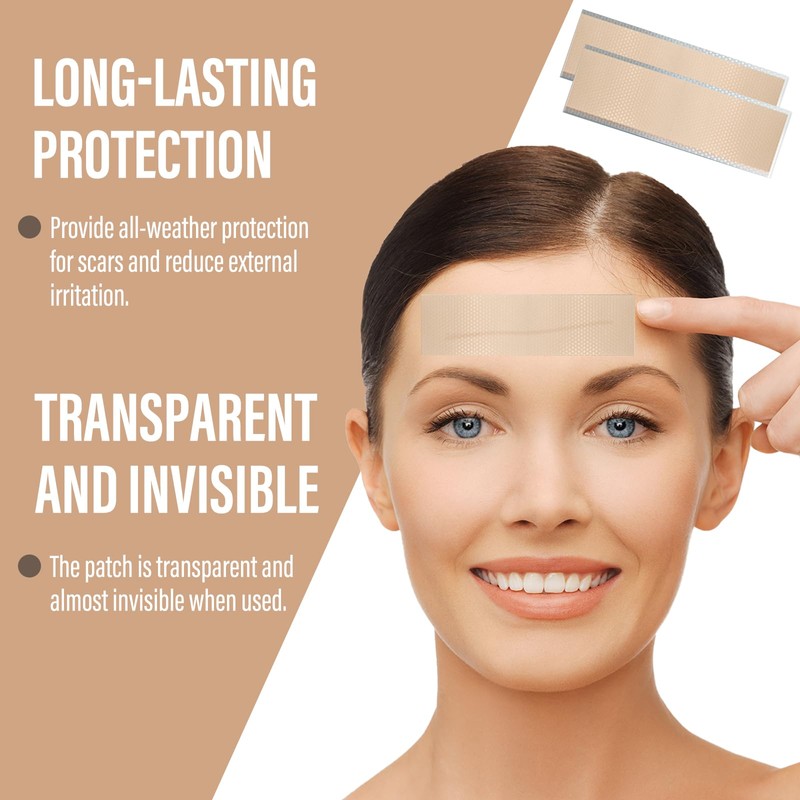 25 Stück Scar Tape,4cm*15cm Silikonpflaster,Silikon Narbenpflaster,Wiederverwendbares Silikonpflaster Für Narben,Für Operationsnarben,Kaiserschnitte