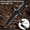 INCLY Metal Detector Shovel, Heavy Duty Double Serrated Edge Digger,