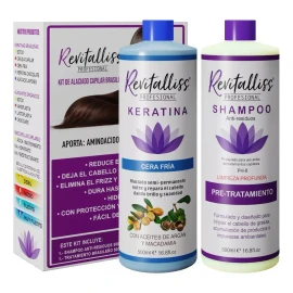 Keratina Brasileña Alaciante Permanente Kit 500ml